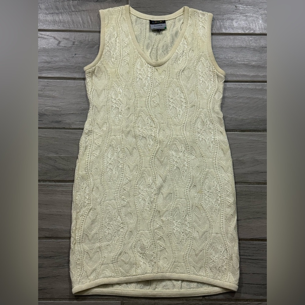 CREAM COOGI DRESS PLEASE READ